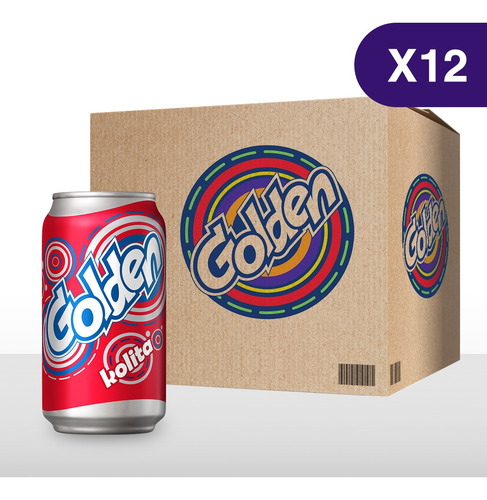 Golden Sabor A Kolita - 12 Latas De 355ml