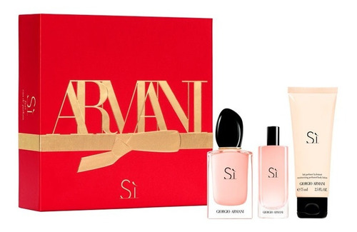 Perfume Si Fiori 50ml + 15ml + Crema 75ml Giorgio Armani