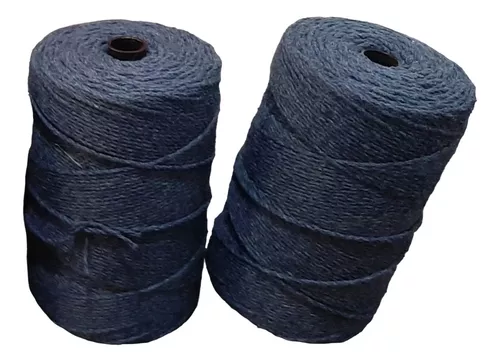 Hilo De Algodon Para Macrame 2mm 3 Cabos 500 Gramos 2 Pzs