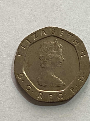 Moneda De 20 Pence De 1983 De Reino Unido