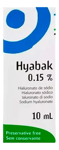 Hyabak Colírio Frasco Com 10ml