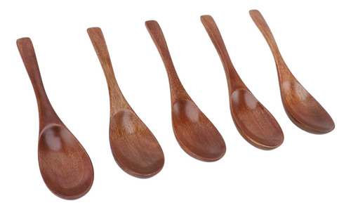 Cucharas De Madera Topincn, 5 Unidades, 6 Pulgadas, Estilo J