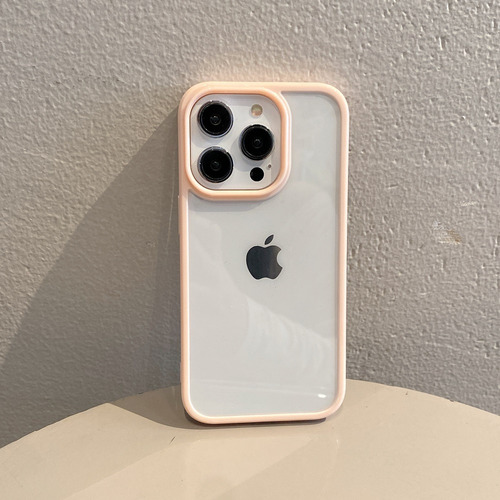 Funda Protectora Transparente De Color Caramelo Para iPhone 16, 15, 14, 13, Mini 12 11 Pro Max Xr Xs X 7 8 Plus, Cubierta Trasera Blanda