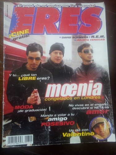 Moenia Revista Eres Año-2001 Valentino Lanus, Hugh Jackman