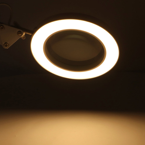 Lupa, Pinza 5x, 72 Unidades Led, 10 Puntos De Brillo, 3 Colo