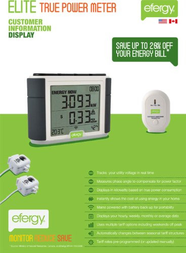 Medidor De Potencia Efergy True: Mide El Voltaje Y La Fase P
