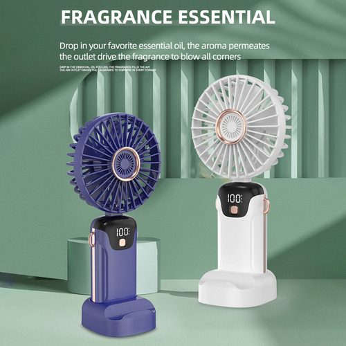 Miniventilador Con Mango De Ventilador Para Viajes, Viento Y