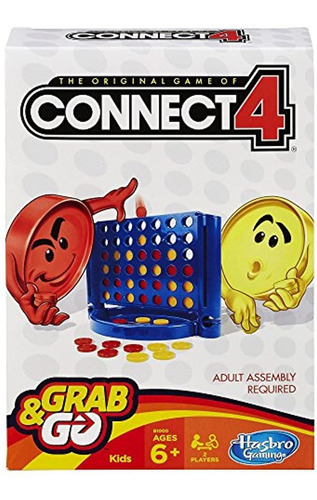 Connect 4 Grab And Go Game (tamaño De Viaje)