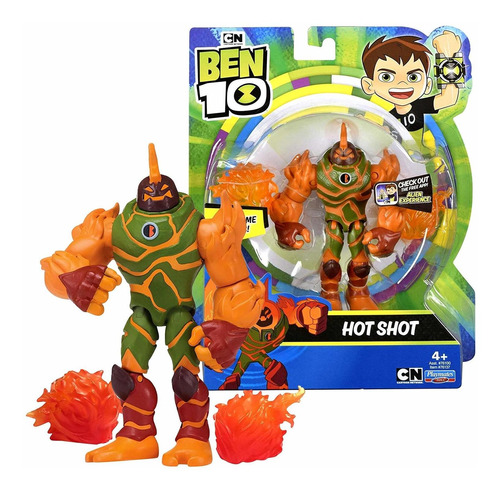 Figuras De Ação Ben 10 - Boneco Hot Shot - Original  Sunny