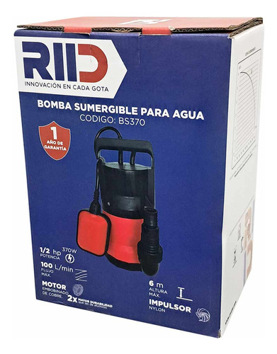 Bomba Sumergible 1/2 Hp Bobina Cobre C/flotador Electronivel