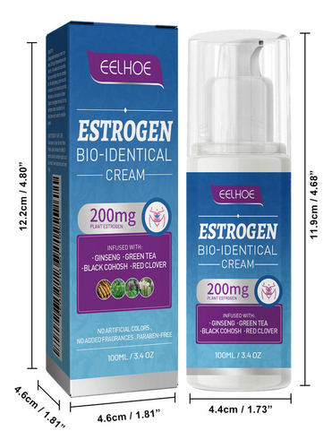 2025 2pcs Crema Progesterona Y Progesterona For Mujer, Sin