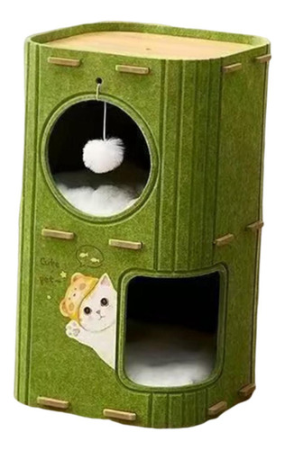 Cama Para Gatos De 2 Pisos, Cueva, TĂșnel Cubierto, Casa