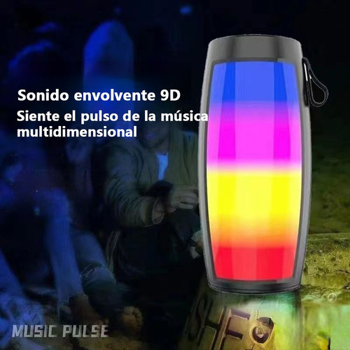P Altavoces Bluetooth Inalámbricos Pequeños Led Portátiles