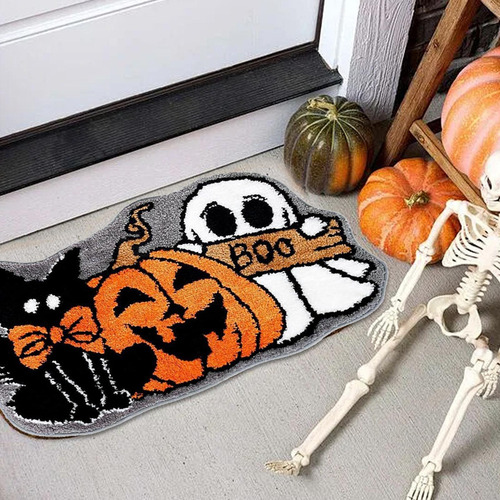 Alfombra De Baño De Calabaza Alfombra De Baño De Halloween A