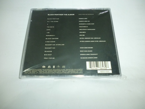 Cd Black Panther The Album (pantera Negra) 2018 Br Lacrado