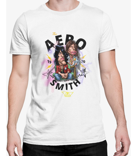 Playera Para Hombre Aerosmith Cabezones