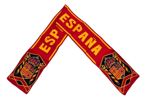 Bufanda Copa Mundial Futbol Tejido Banderas España