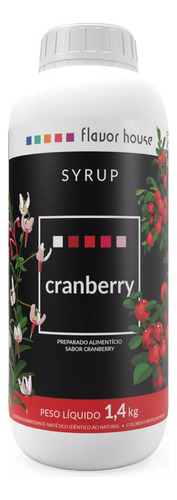 Xarope Sabor Cranberry P/ Saborizar Bebidas Flavor House