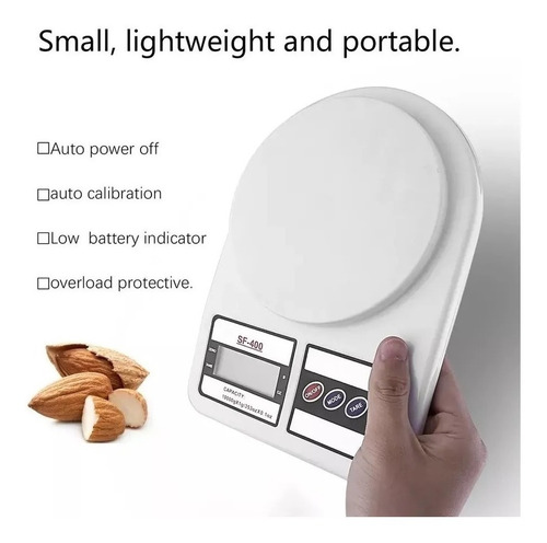 Balanza Pesa Digital Para Cocina Comercio 0 A 10kg
