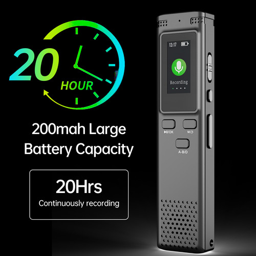 Grabadora De Voz Digital De 8 Gb, Ruido De Grabación Activad