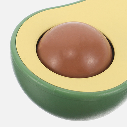 Llavero Realista De Aguacate Con Perlas De Masaje Ideal Para