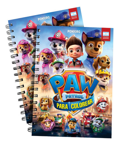 Cuaderno Paw Patrol Para Colorear Patrulla Canina Rubble