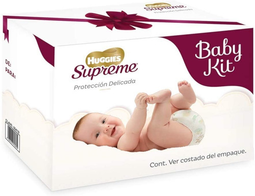 Imagen 2 de 6 de Baby Kit Huggies 38 Pañales Etapa 1 Shampoo 180 Toallas