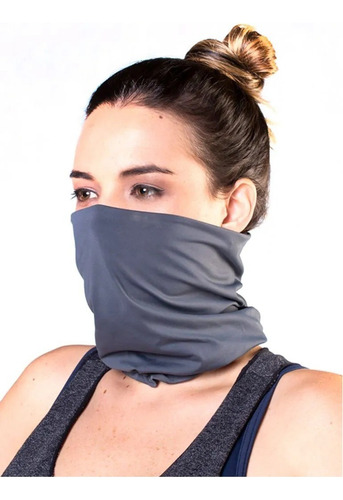 Bandana de ciclismo Elite Tubular 21073 de doble cara, color negro y grafito