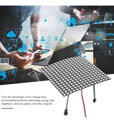 Painel De Pixels Flexível Ws2812b Led Rgb Matriz De Módulo L