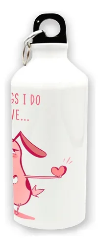Termo Botella Coraje El Perro Cobarde Amor Caramañola