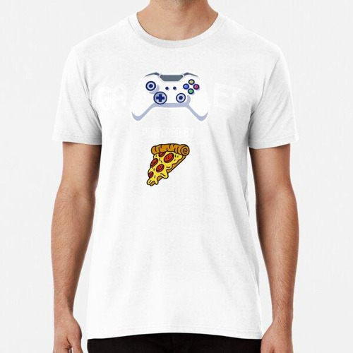 Remera Gamer Powered By Pizza Divertido Gamer Geek Algodon P