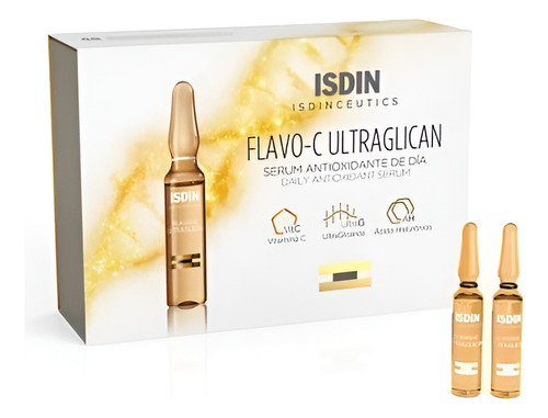 Isdinceutics Flavo-c Ultraglican 30u 2ml Todo Tipo De Piel Día