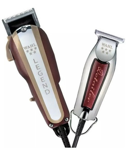 Wahl Barber Combo Legend + Detailer Patillera Trimmer Bordó