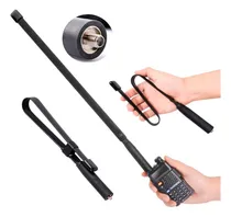 Comprar Antena Táctica Flexible 75cm Baofeng Kenwood Vhf Uhf Sma