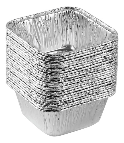 Aluminio Cuadrado Desechable Plasticpro De 4.25 X 4.25 X 2 P