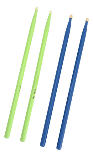 Baquetas De Práctica, 2 Pares De Baquetas Jazz De Madera De