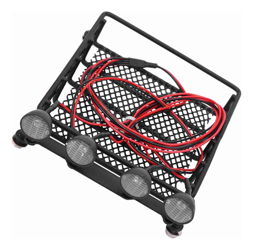 Portaequipajes De Techo Rc De Metal Con Luces Led Redondas P