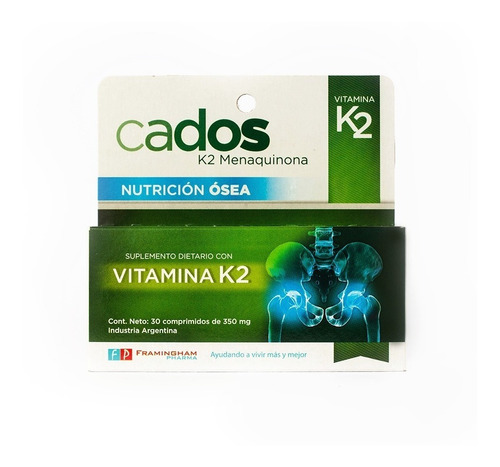 Cados Vitamina K2- 30 Comp.-fortalecimientos Huesos Oferta!