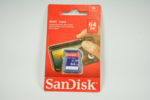 Imagem 2 de 3 de Cartão De Memória Sandisk 64gb Sdxc Classe 4 Original
