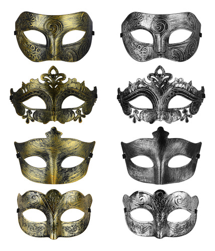 Máscaras Para Fiesta De Disfraces, 8 Unidades