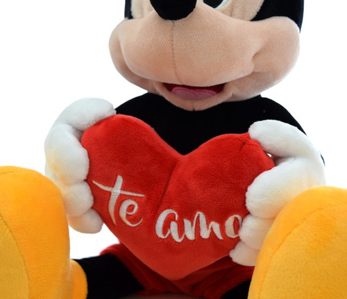 Imagen 7 de 7 de Peluche Mickey 45 Cm Con Corazon - Orig. Phi Phi Toys