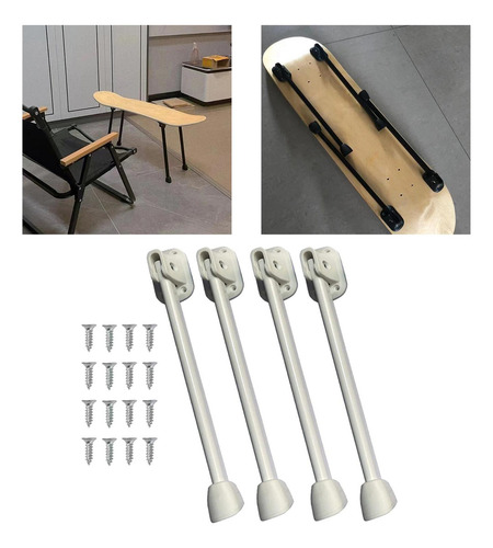 Pernas De Mesa Dobráveis Portáteis De 4 Peças Para 26 Cm