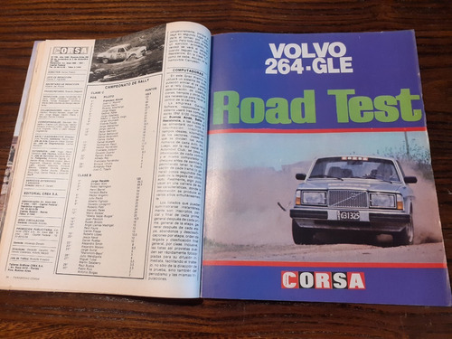 Revista Corsa 756 Road Test Volvo 264 Gle Ferrari 126 Turbo (Usado)