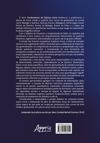 Fundamentos de química geral, de Zeca, Júdse Luciano Chiqueleto. Editorial Appris Editora e Livraria Eireli - ME, capa mole em português, 2021