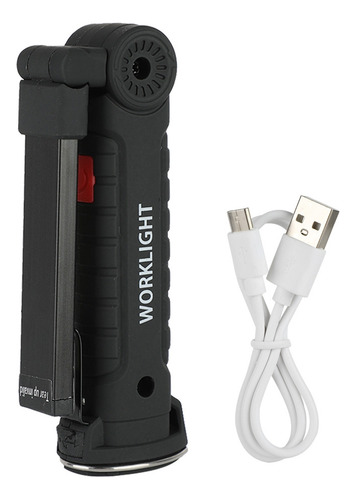 ~ Luz De Trabalho Dobrável Cob De Carregamento Usb Lâmpada