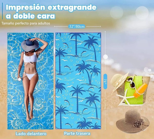 Toalla Microfibra Natacion 180 X 80 Toalla Para Gym Playa