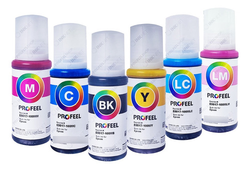 6 X100ml Kit Tinta Inktec Profeel E0017 Ecotank L805 L1800