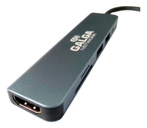 Adaptador Hub Multipuerto 6 En 1 Tipo C Hdmi Mac Pc Android