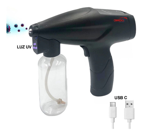 Imagen 1 de 4 de Pistola Inalambrica Uv Desinfectante Sanitizante Nano Spray