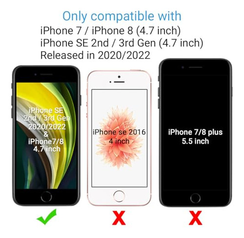 Cartera Ulak Para iPhone 8, Funda Tipo Cartera Para iPhone S
